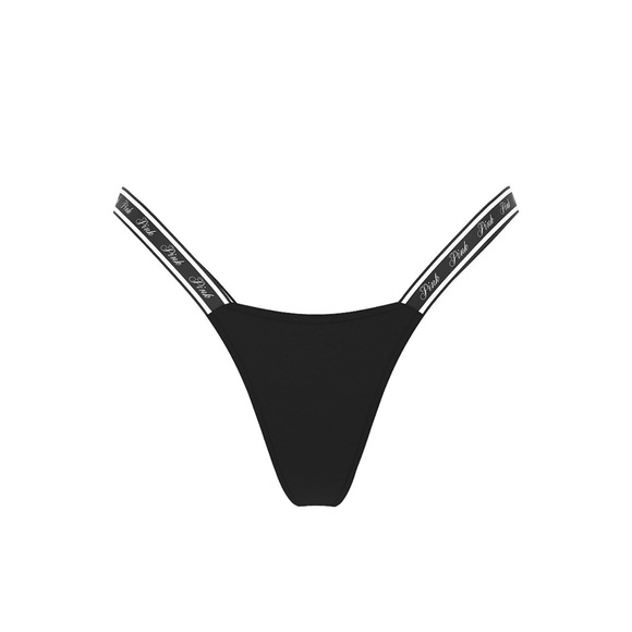PINK Victoria's Secret Other - Pink Victoria’s Secret Thong Smooth in Limited Edition Black Script Diamante